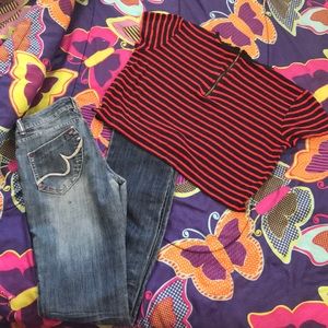 Jeans & Crop top